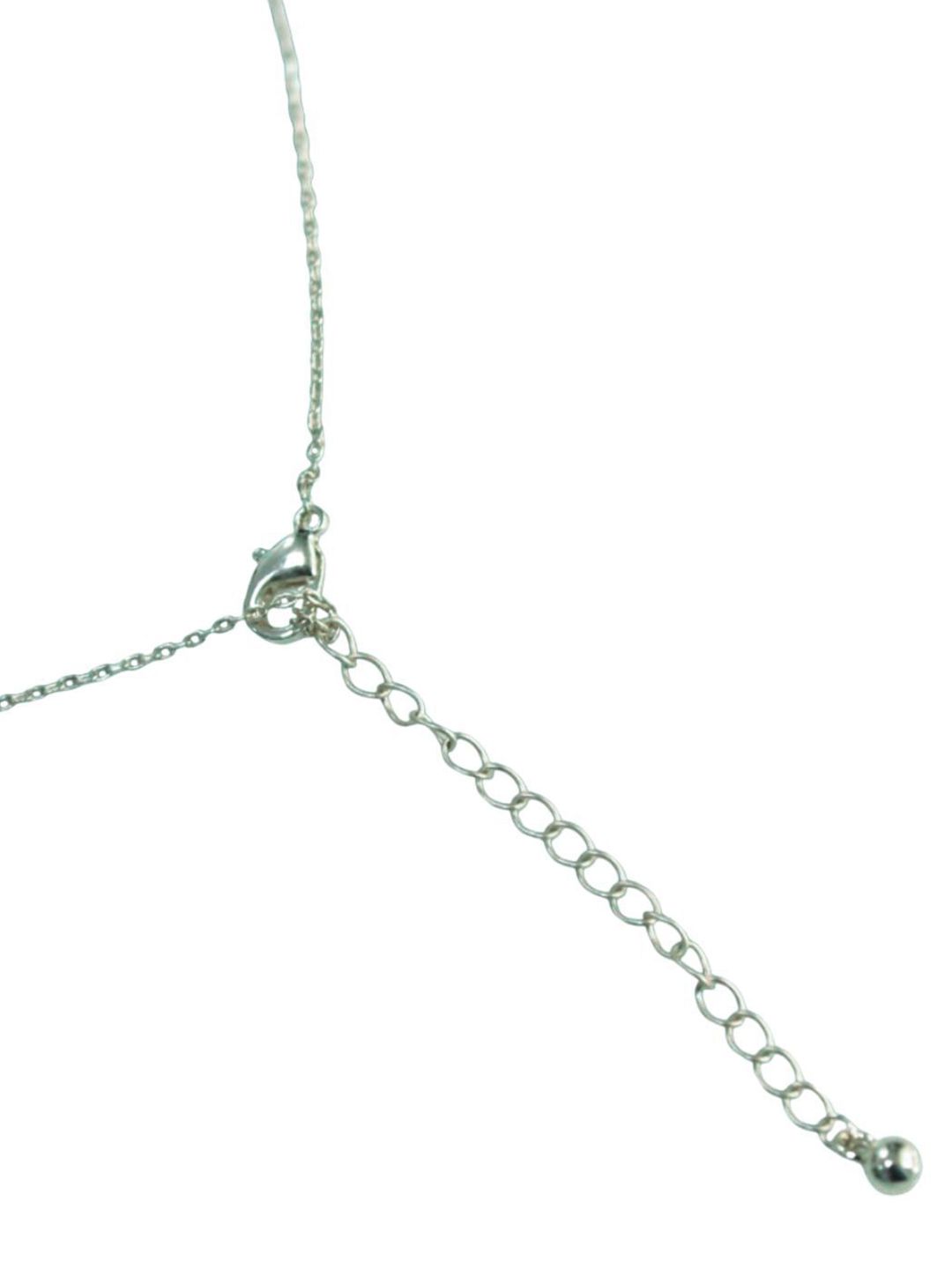 SALTY Pack of 2 Women Silver Leaf Charm Necklace