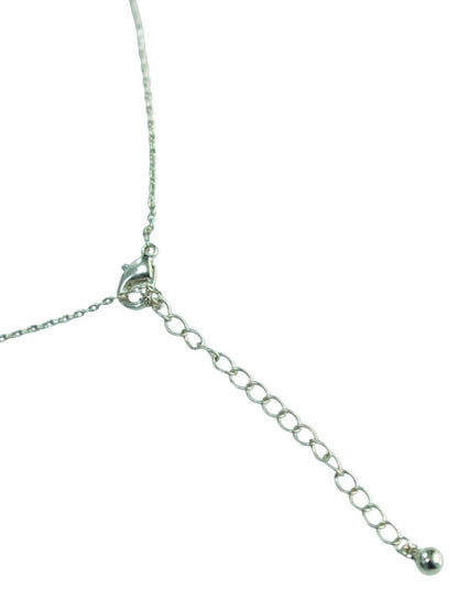 SALTY Pack of 2 Women Silver Leaf Charm Necklace