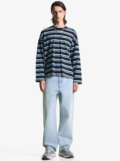 Studded Pure Cotton Baggy Jeans