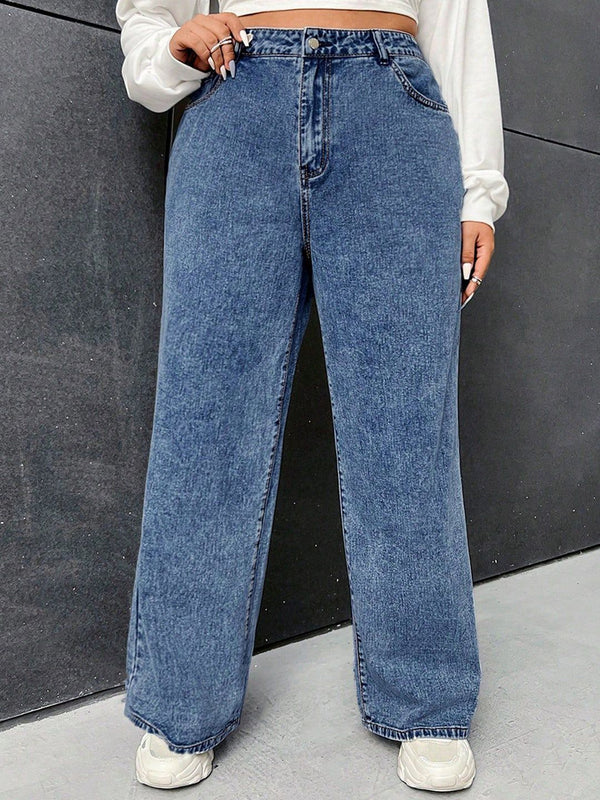 Wide Leg High-Rise Jeans
