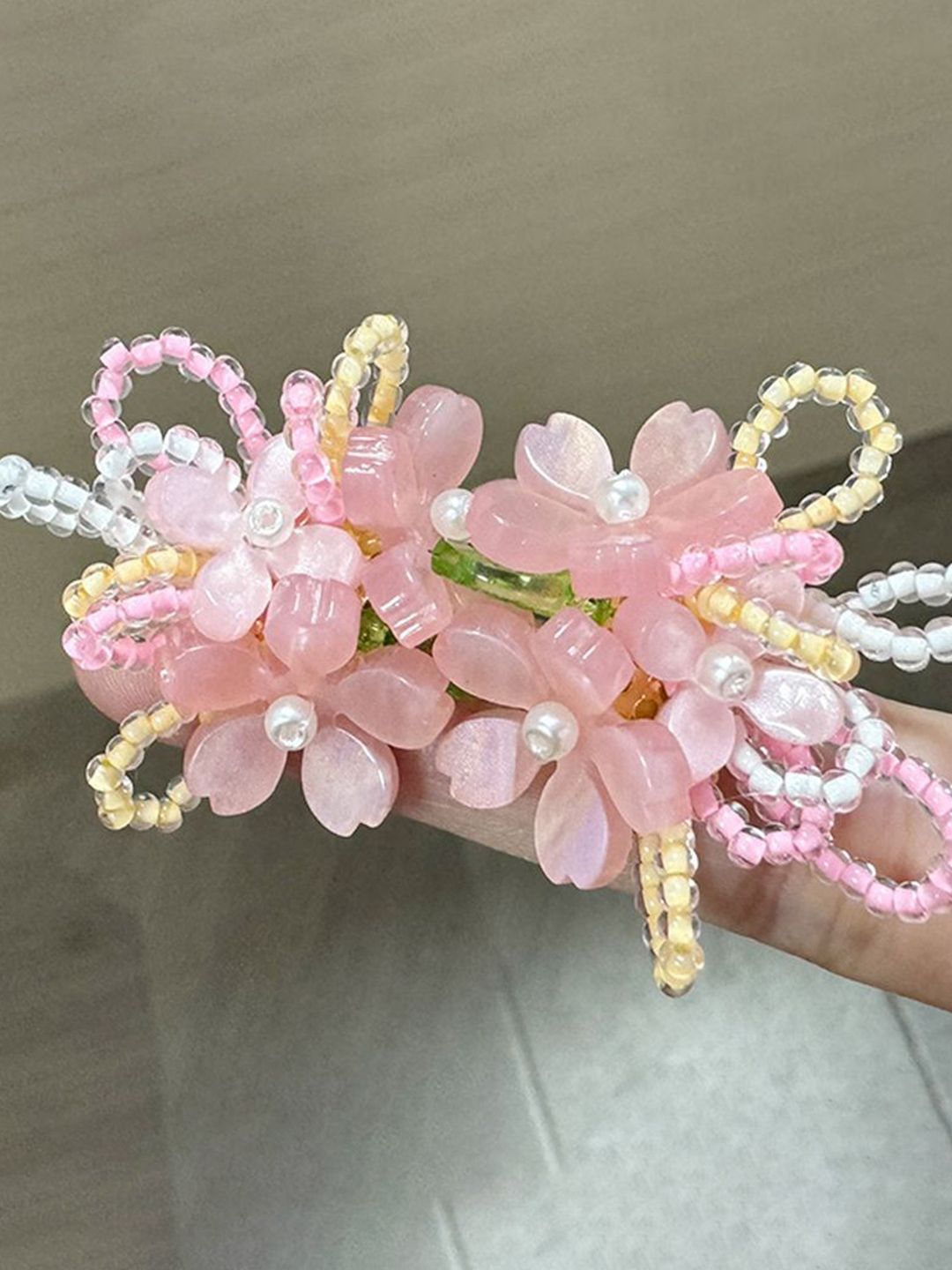 Pearls Floral Drop Earrings