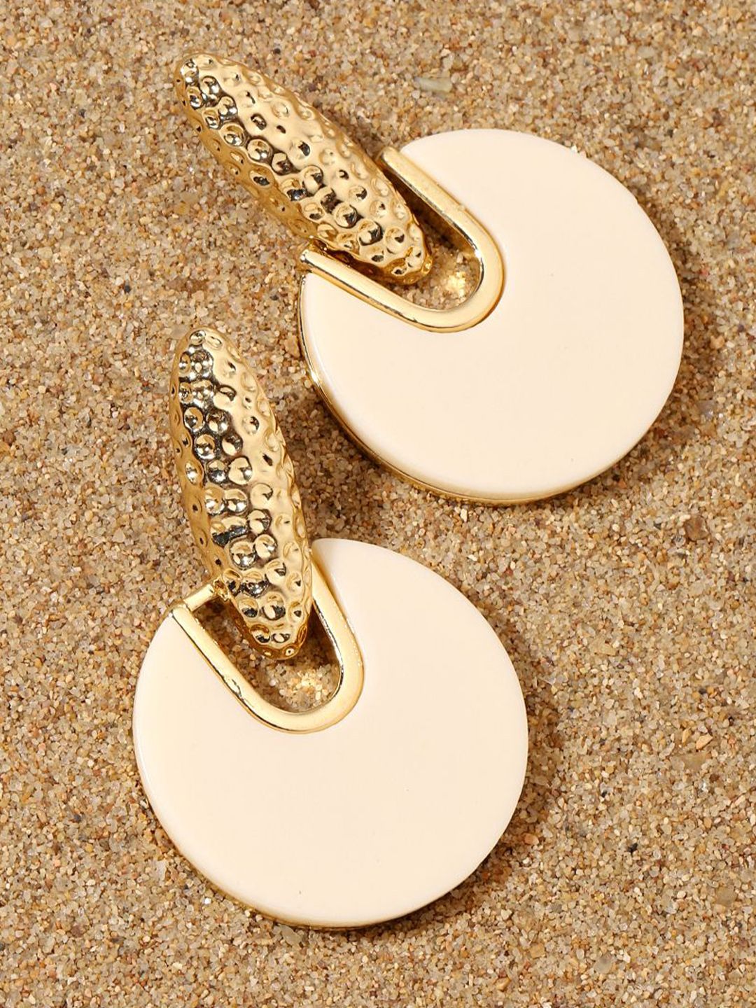 SALTY Set Of 2 - Nirvana White And Gold Drop Earring