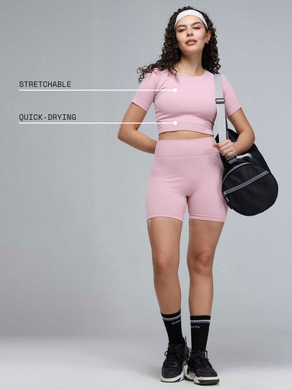 Pink Pulse Cropped T-Shirt