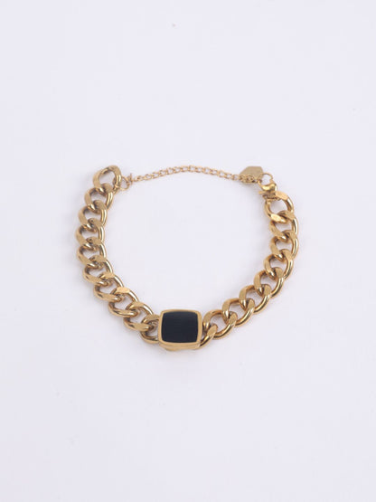 SALTY Men Stainless Steel Link Bracelet