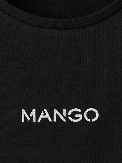 Women Brand Logo Printed Pure Cotton T-shirt