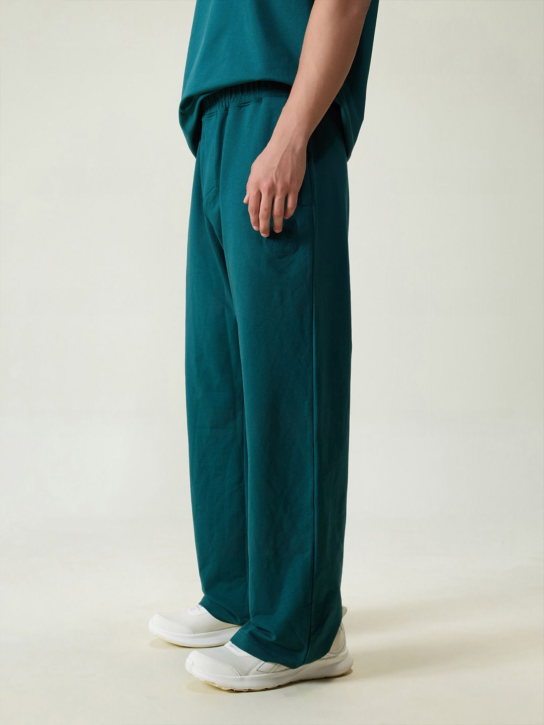 Green Wide Leg Joggers
