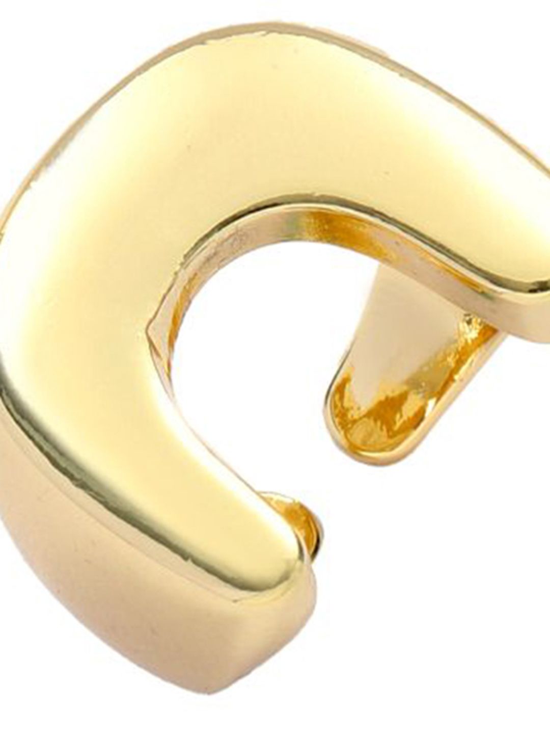 SALTY Women & Girls Moonbend Golden Stylish Adjustable Finger Ring