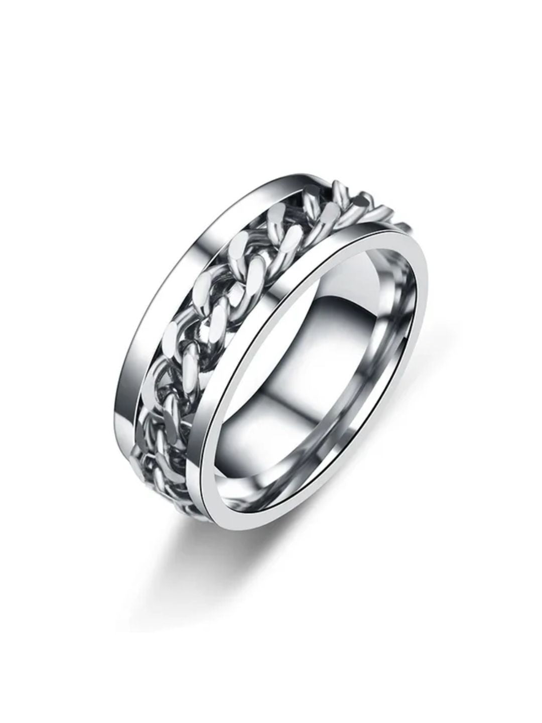SALTY Pack of 2 Men Runic Silver Band