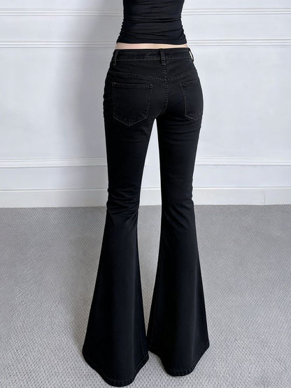 Women Flared Mid-Rise Light Fade Jeans