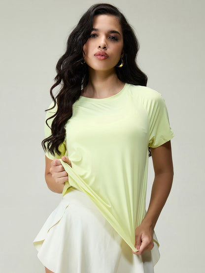 Lime Overlap Tee