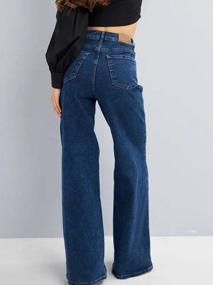 Women Wide Leg High-Rise Jeans
