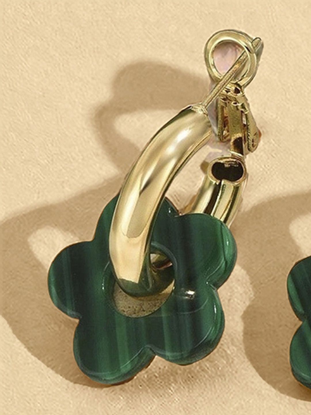 Floral Hoop Earrings