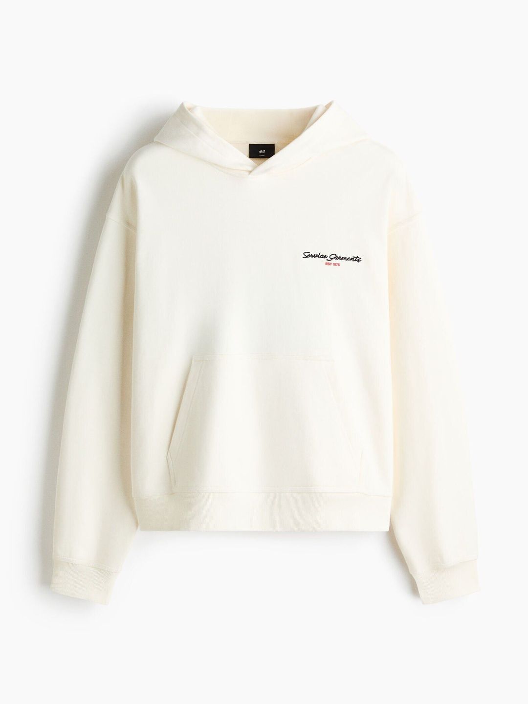 Loose Fit Motif-Detail Hoodie