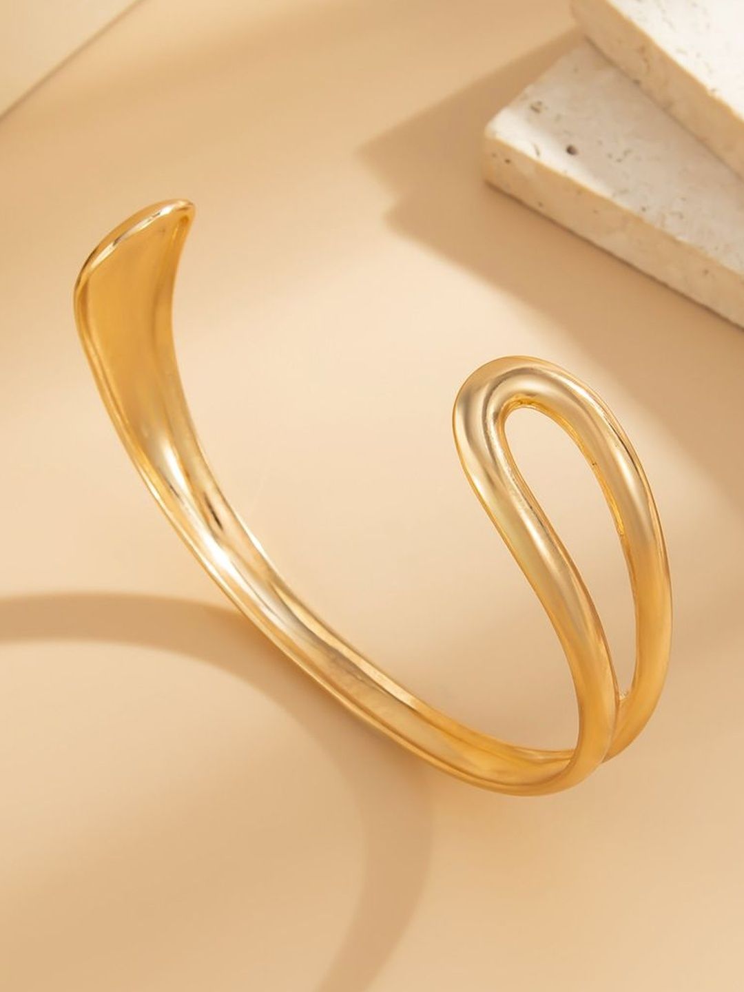 Women Gold-Plated Cuff Bracelet