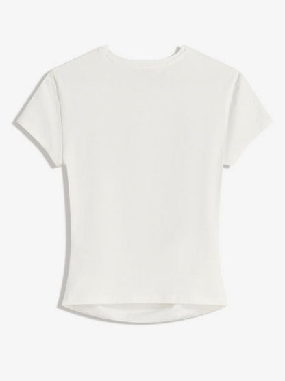 Short sleeve T-shirt with studded print