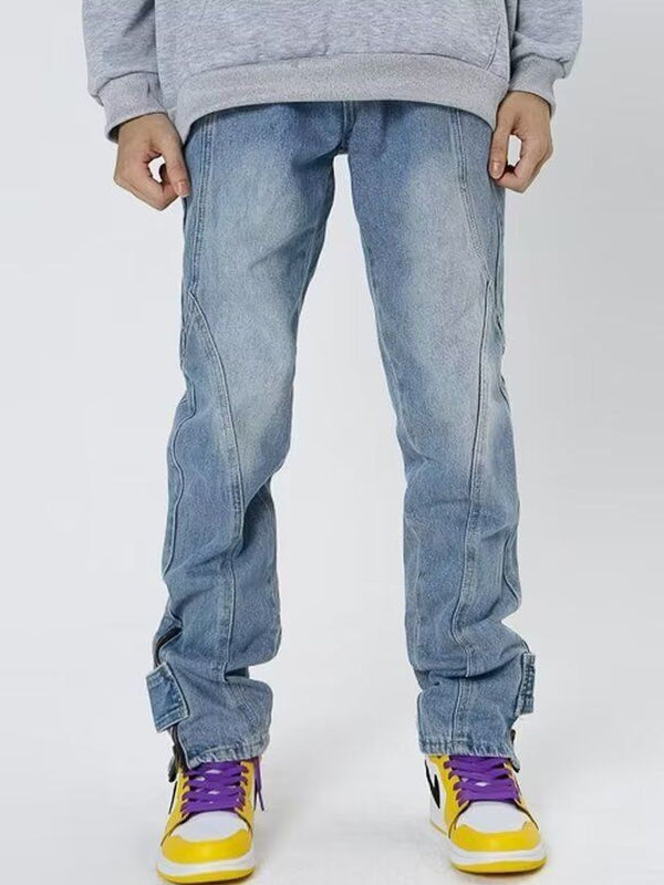 Men Regular Fit Mid-Rise Light Fade Jeans
