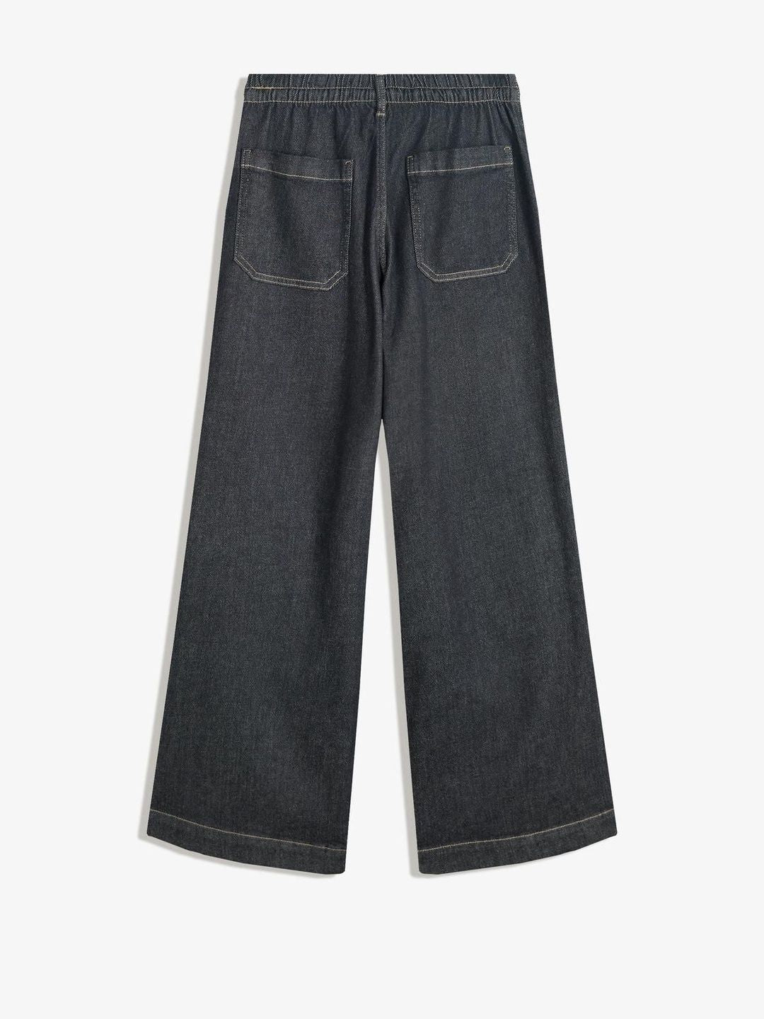 Wide-leg Fleece Jeans