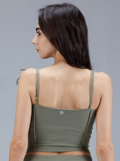 Olive Knot-It Corset Top