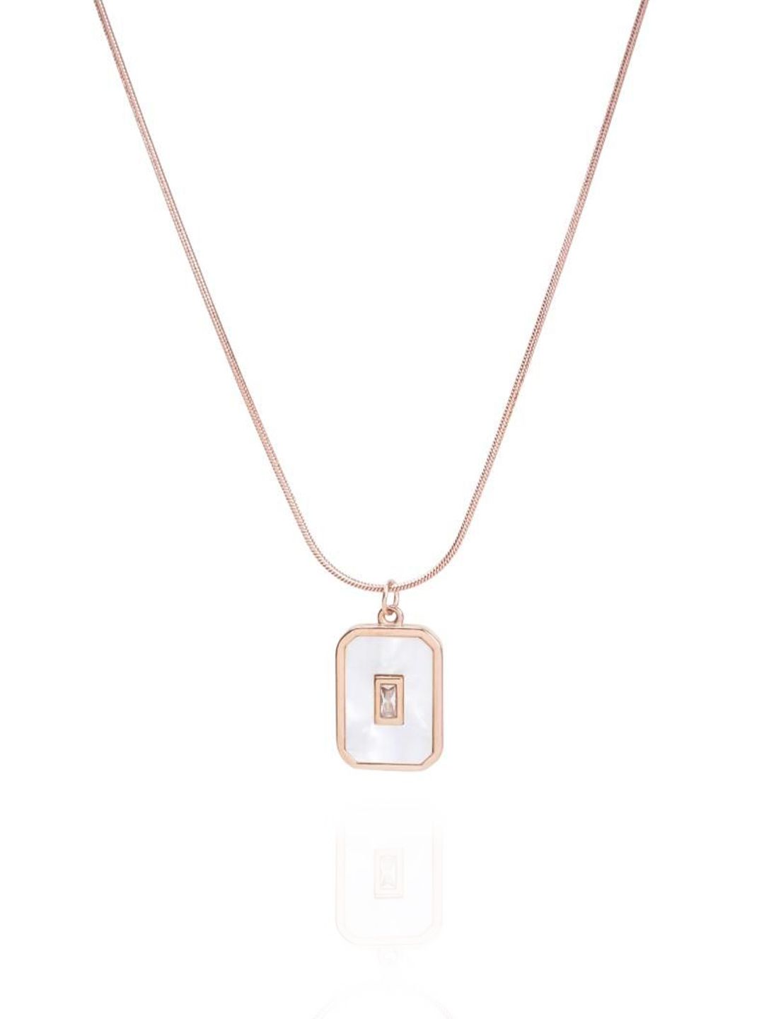 SALTY Stainless Steel Artificial Stones Studded Chain