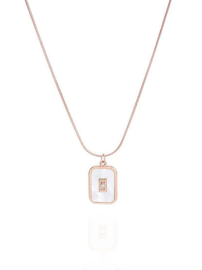 SALTY Stainless Steel Artificial Stones Studded Chain