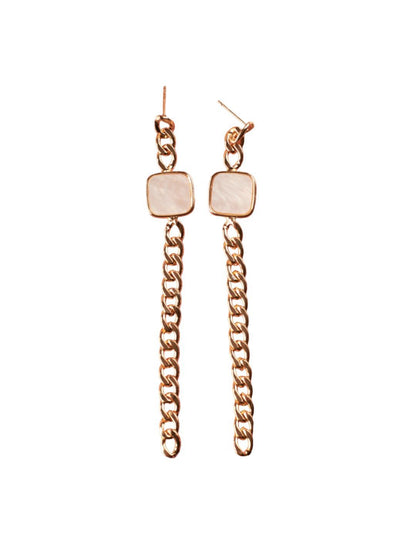 SALTY Gold-Plated Contemporary Drop Earrings