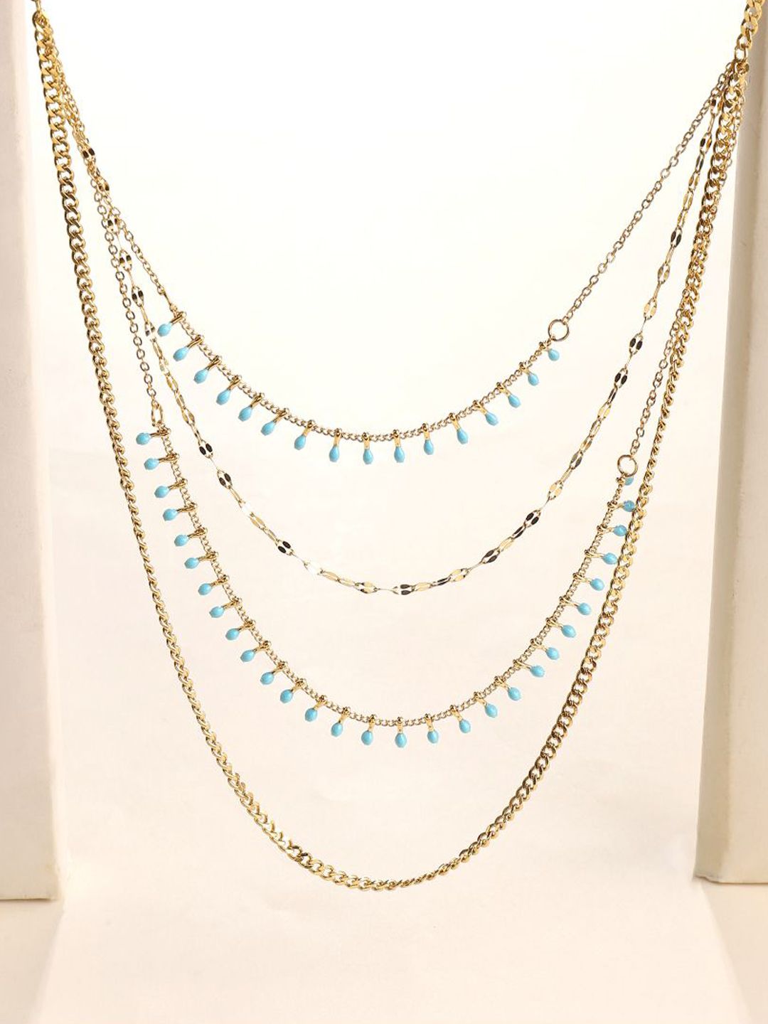 SALTY Sleek Layered Stainless Steel Necklace