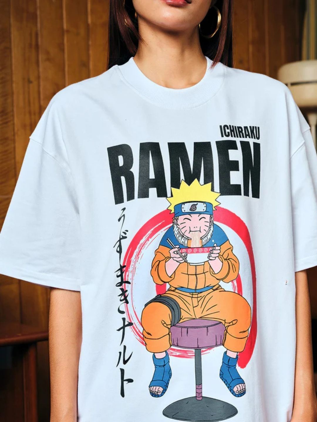Ichiraku Ramen Naruto Graphic Oversized T-shirt