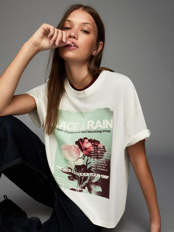Printed short sleeve Oversized Fit T-shirt
