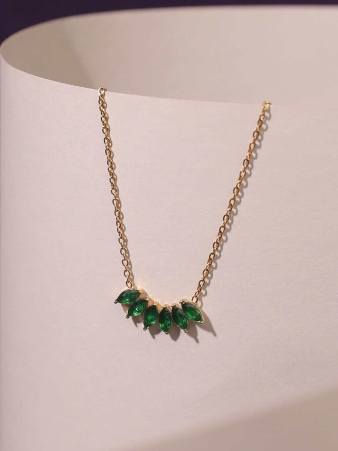 SALTY Stainless Steel Artificial Stones Studded Chain