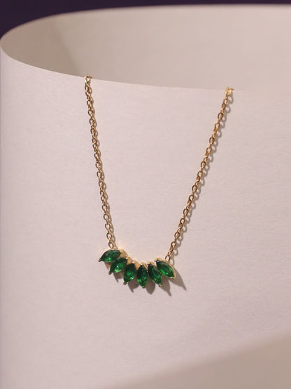 SALTY Stainless Steel Artificial Stones Studded Chain