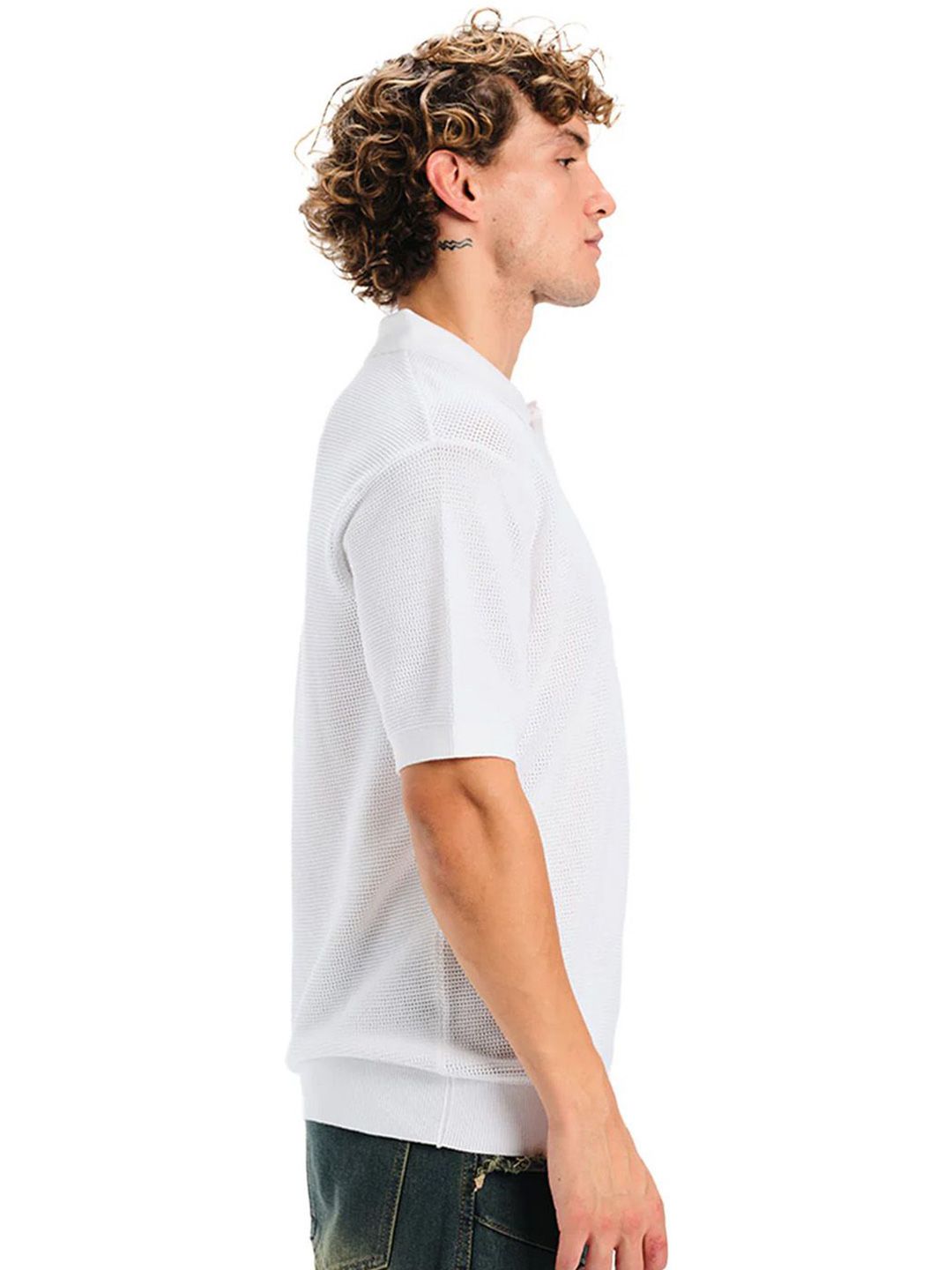 Polo Collar Pure Cotton T-shirt