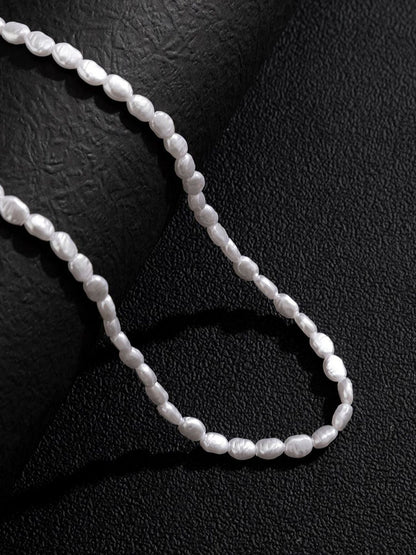 Women Silver-Plated Enamelled Necklace