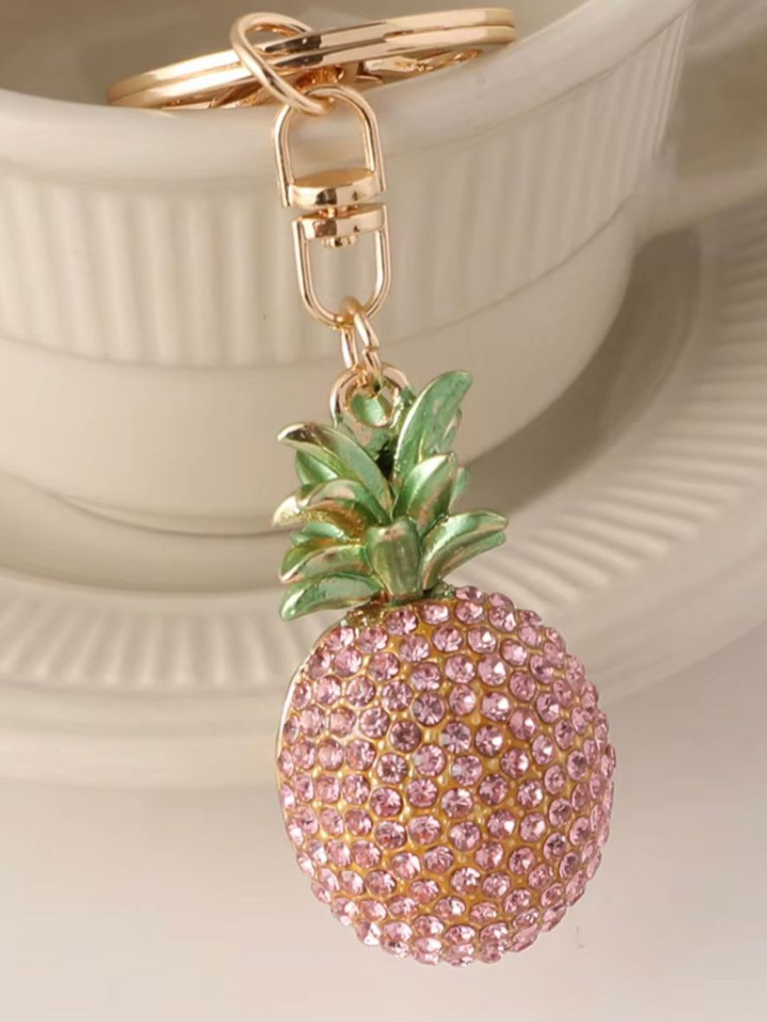 SALTY Pineapple Crystal Bag Charm