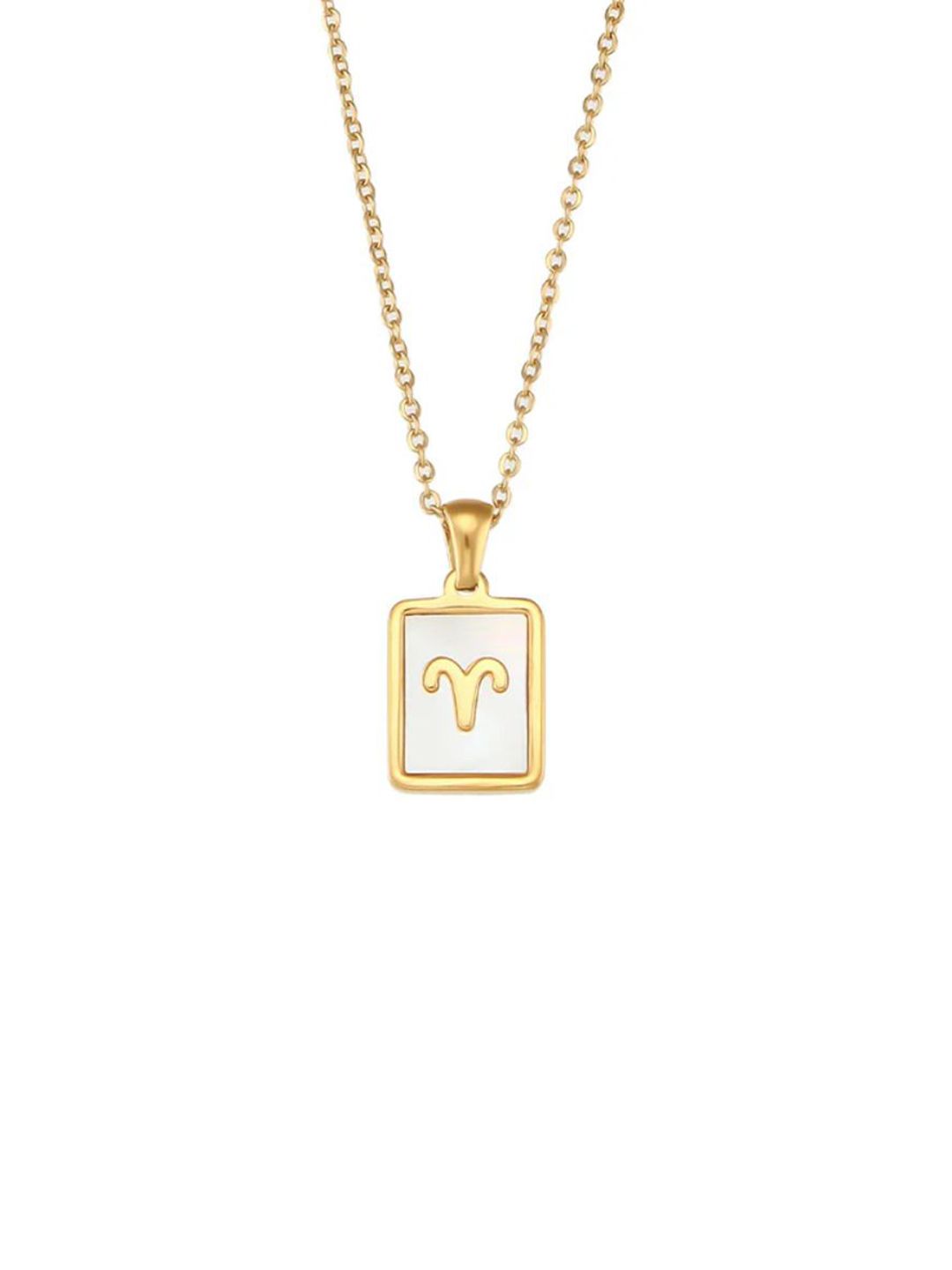 SALTY Pack of 2 Women Sign of the Stars Zodiac Necklace - Aries