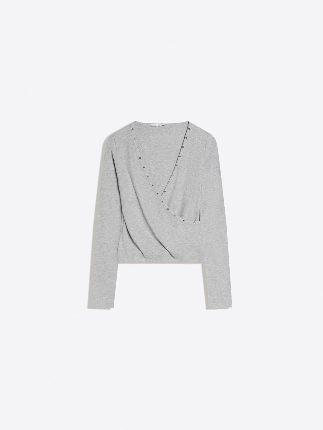 Long sleeve studded T-shirt