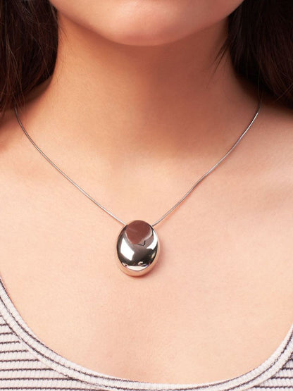 SALTY Stone-Studded Stainless Steel Pendants With Chains