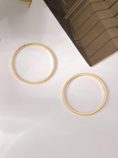 Set of 2 Gold-Plated Finger Rings