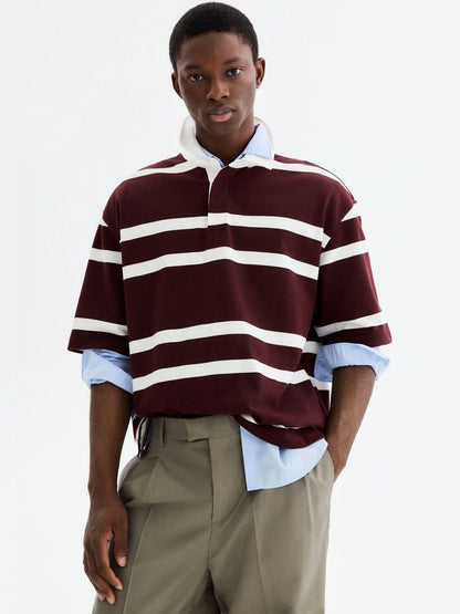Loose Fit Cotton Rugby Shirt