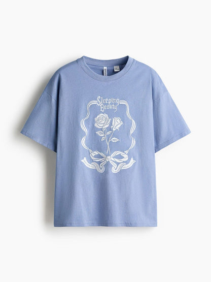 Motif-Detail Oversized T-shirt