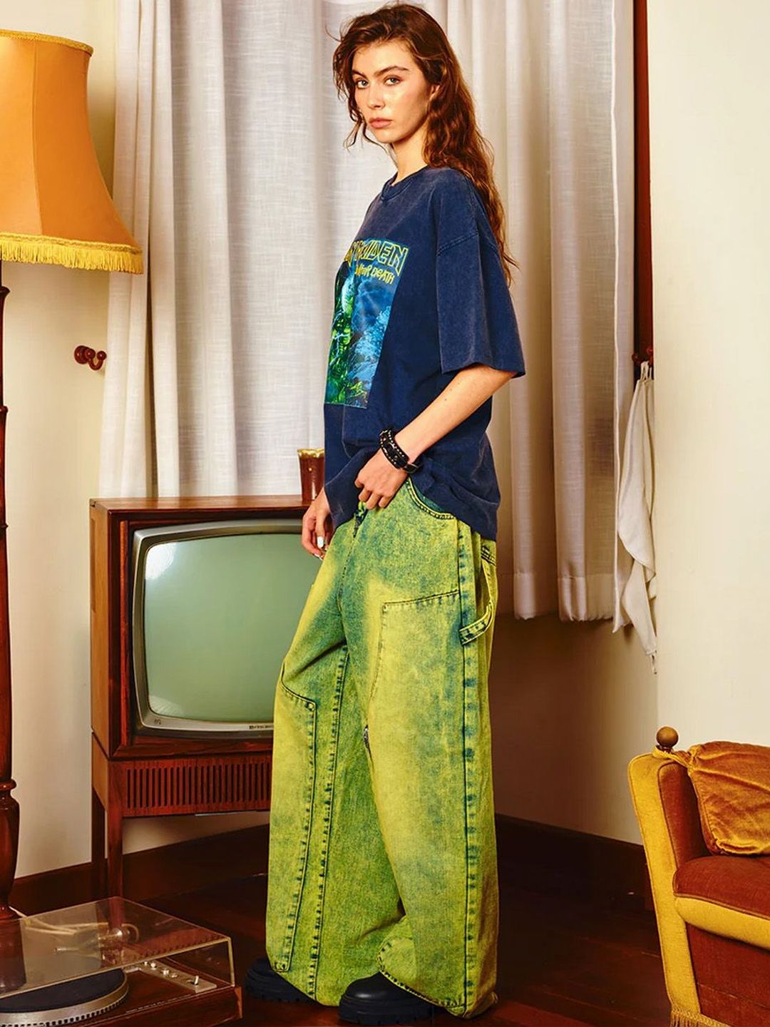 Women Printed Pockets T-shirt