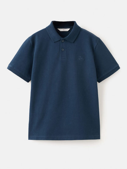 Kids Boys Pack Of 4 Polo Collar Pure Cotton T-shirt