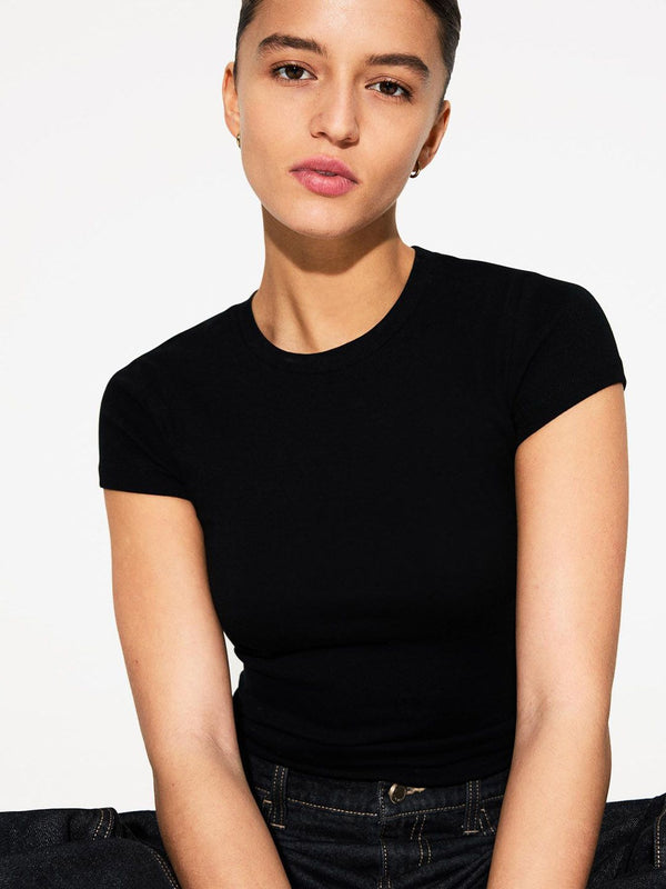 Short sleeve crew neck T-shirt