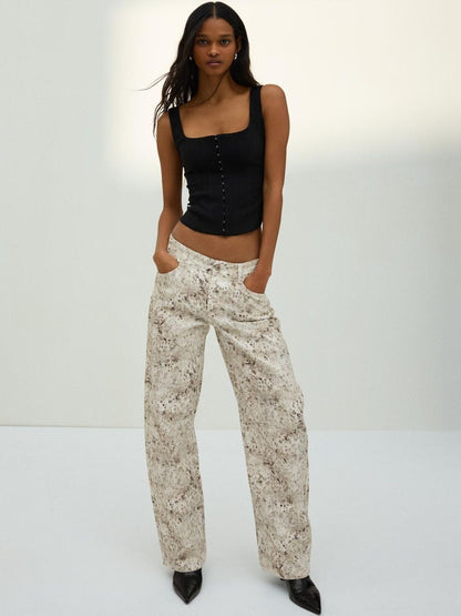 Women Regular Fit Low-Rise Cotton Jeans
