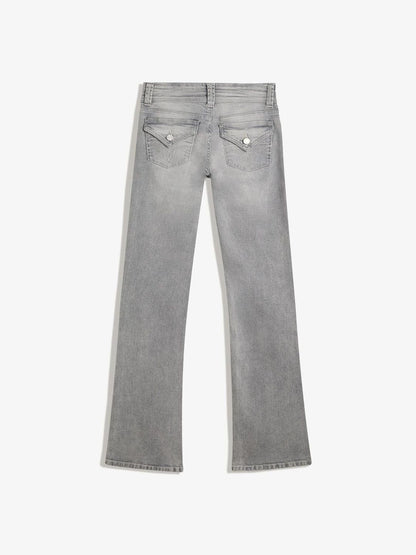 Women Jeans bootcut flaps