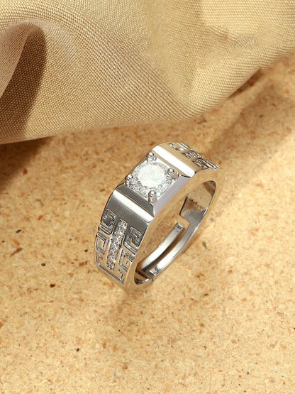 SALTY Pack of 2 Men Everlasting Solitaire Engagement Ring