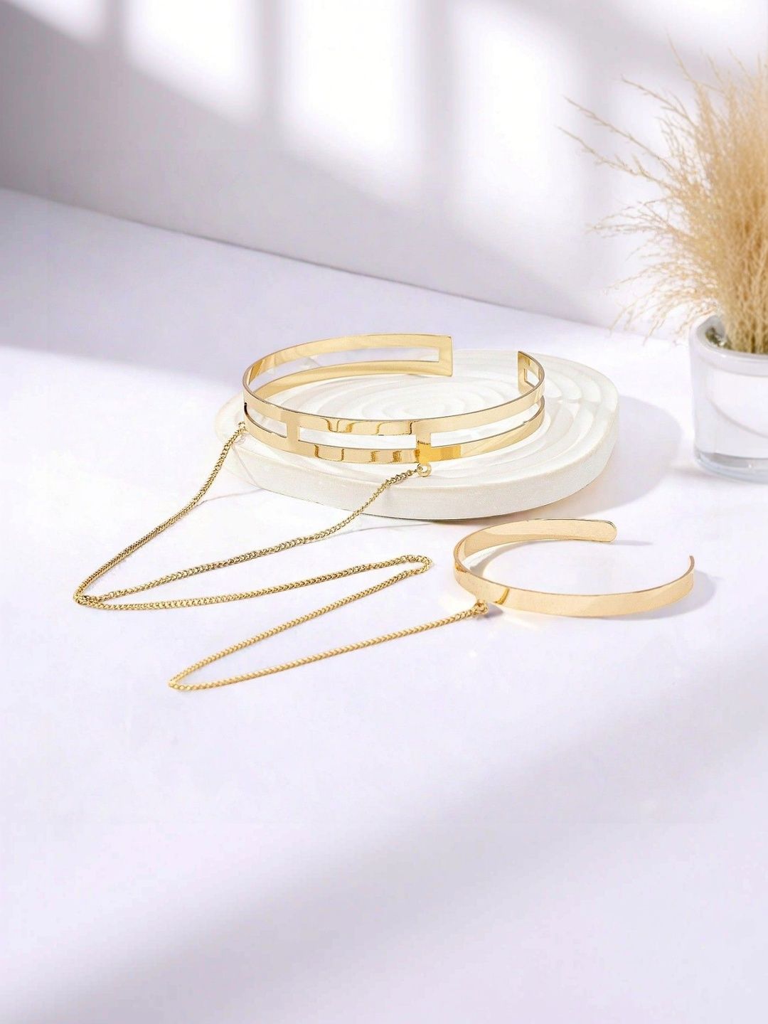 Women Gold-Plated Armlet Bracelet