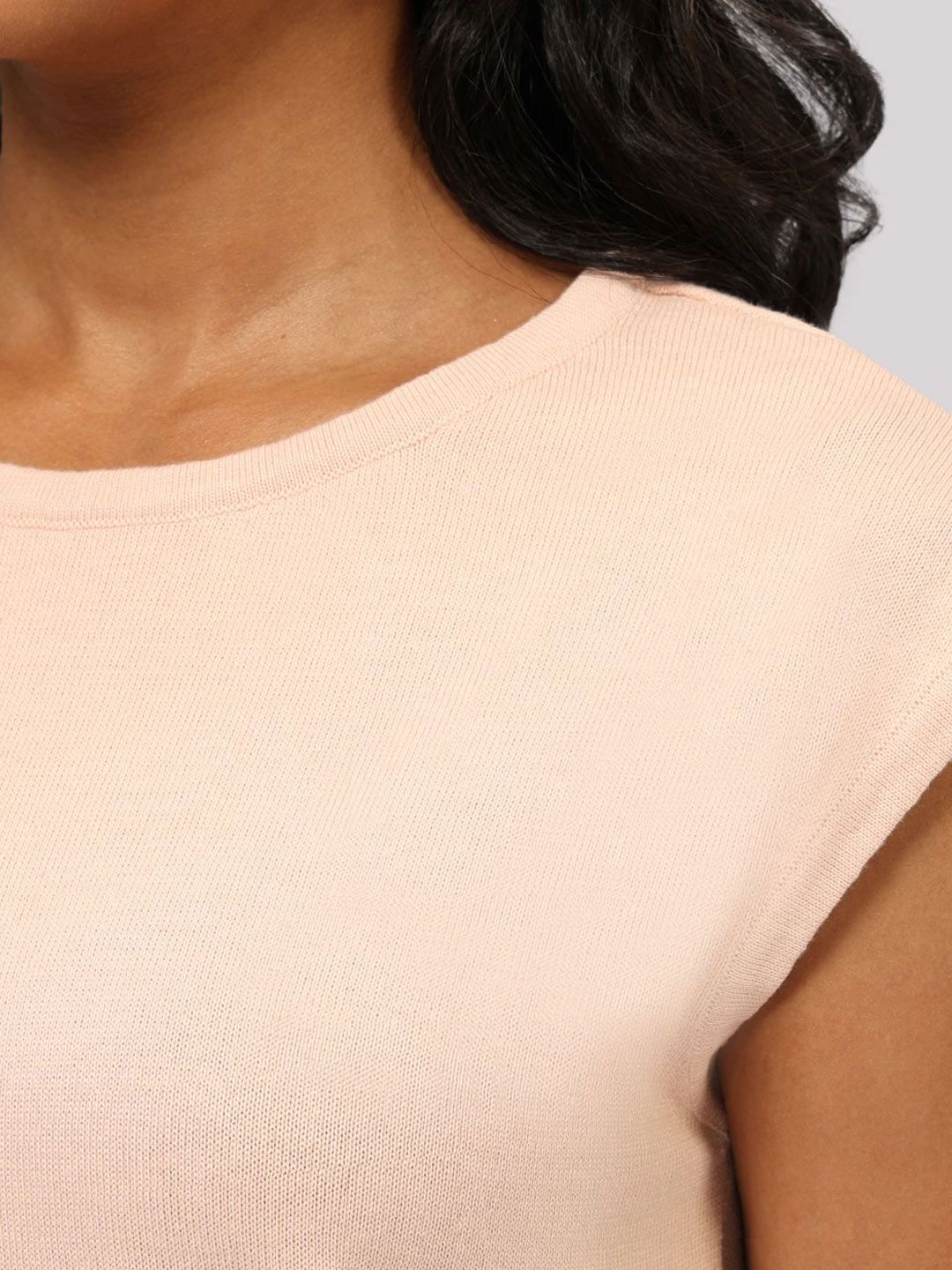 Extended Sleeves Pure Cotton T-shirt