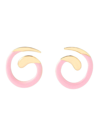 SALTY Spiral Luxury Contemporary Studs