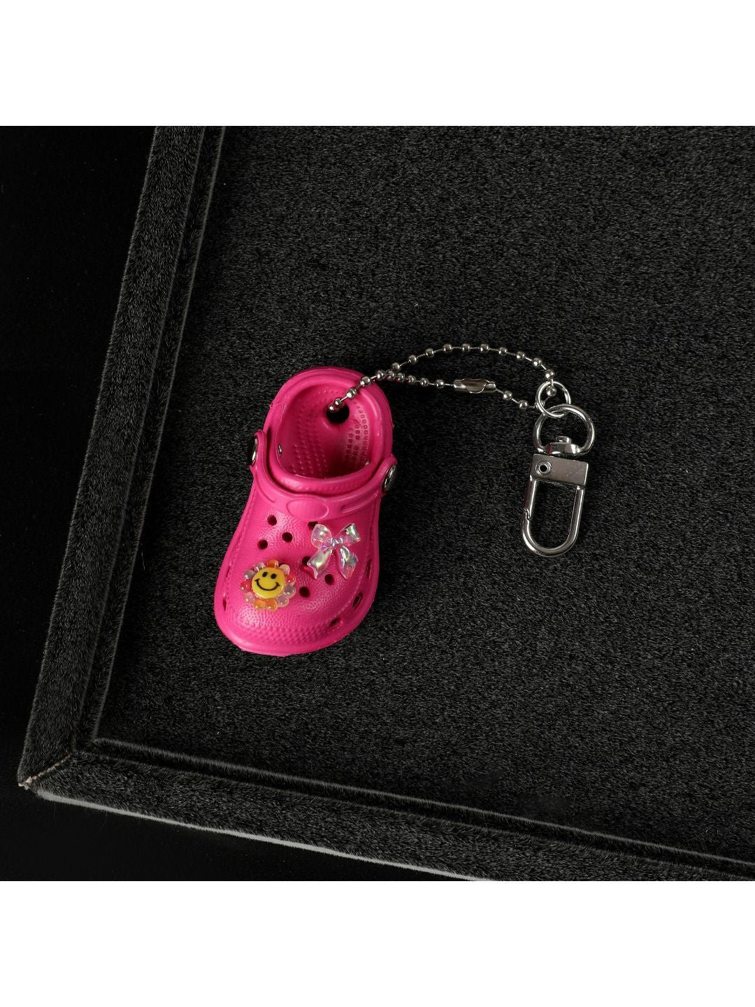 SALTY Pink Bow Mini Crocs Bag Charm