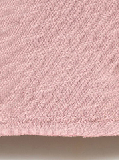 V-Neck Pure Cotton T-shirt